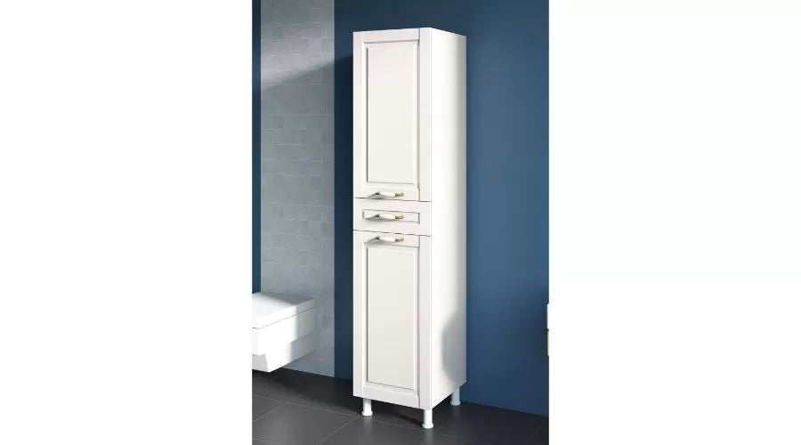 Country Multifunctionele Opbergkast – 2 Deuren & 1 Lade – Wit – 180x35x33 cm