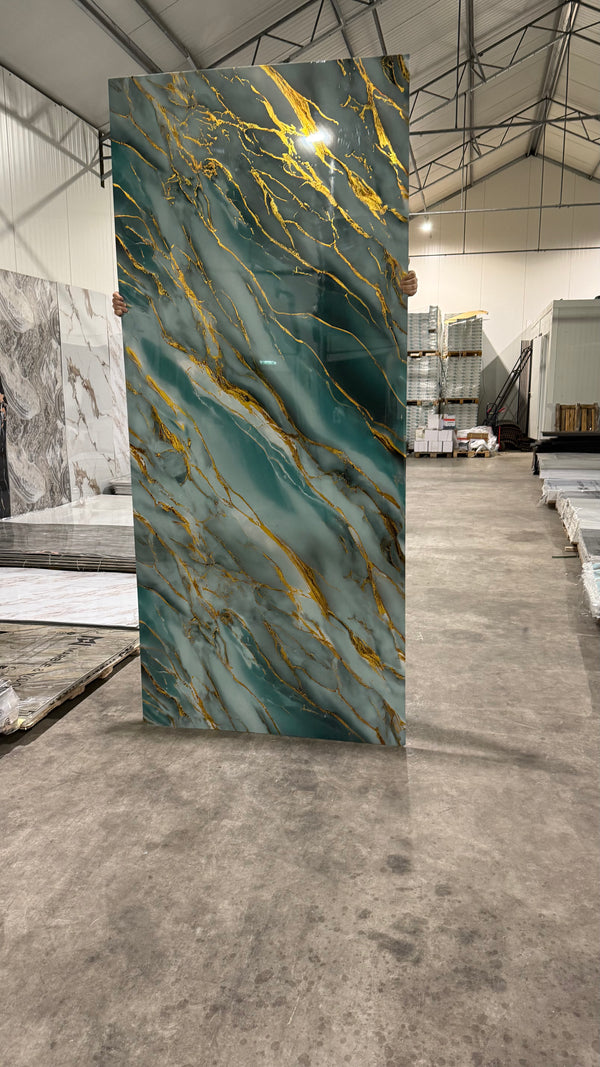 PVC Wandpaneel marmerlook 122x280 Oasis gold Rock