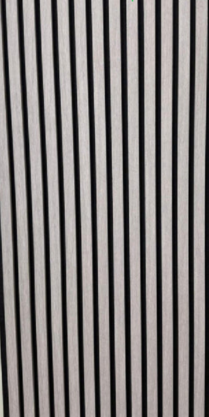 29€ akoestische Wand Panelen Lattenwand Met Vilt Light Gray 270x60 cm
