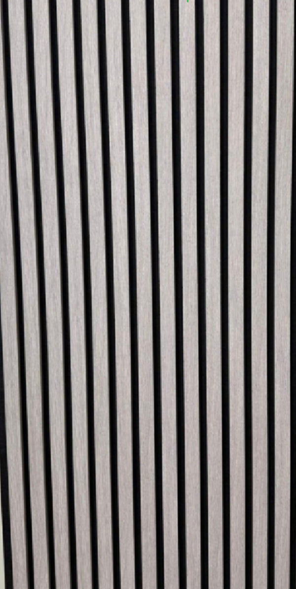 29€ akoestische Wand Panelen Lattenwand Met Vilt Light Gray 270x60 cm
