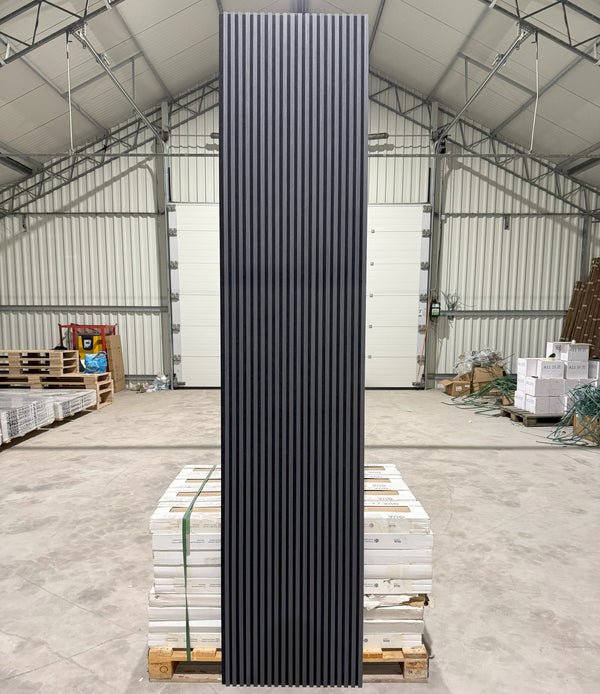 Akoestische wandpaneel | 60x280 cm | black oak | 17 mm latten