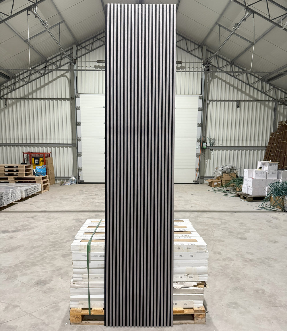 Akoestische wandpaneel | 60x280 cm | grey oak | 17 mm latten