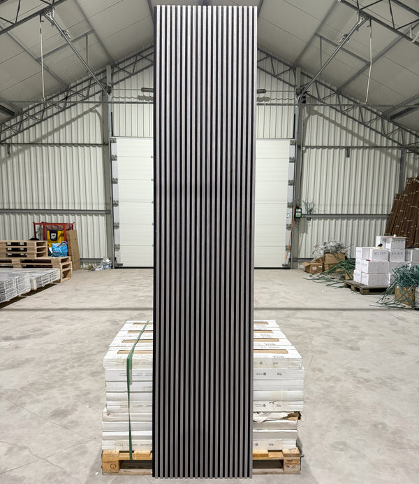 Akoestische wandpaneel | 60x280 cm | grey oak | 17 mm latten