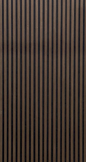 Akoestische wandpaneel | 60x280 cm | walnut jk | 17 mm latten