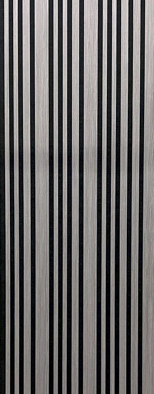 Akoestische wandpaneel | 60x280 cm | grey oak | gevarieerde latten