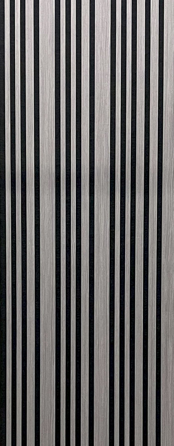 Akoestische wandpaneel | 60x280 cm | grey oak | gevarieerde latten