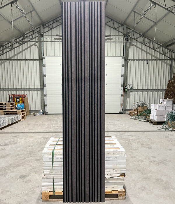 Akoestische wandpaneel | 60x280 cm | w.oak | gevarieerde latten