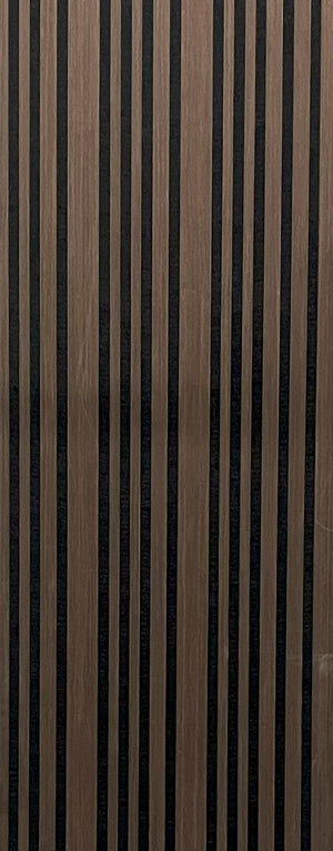 Akoestische wandpaneel | 60x280 cm | walnut jk | gevarieerde latten