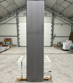 Akoestische wandpaneel | 60x280 cm | grey oak | 27 mm latten