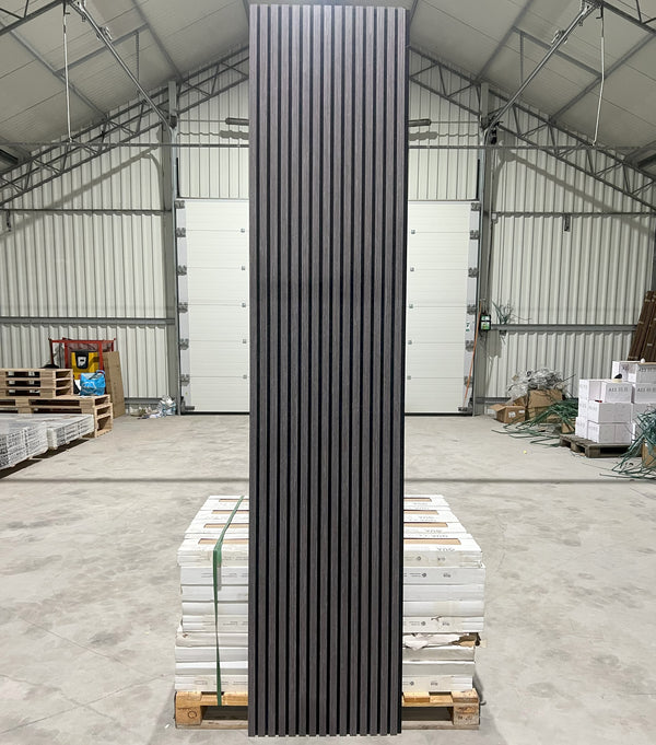 Akoestische wandpaneel | 60x280 cm | w.oak | 27 mm latten