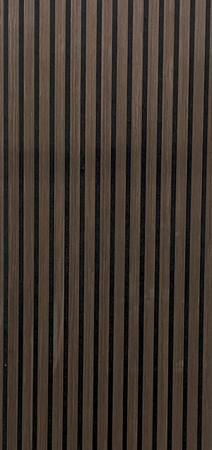 Akoestische wandpaneel | 60x280 cm | walnut jk | 27 mm latten