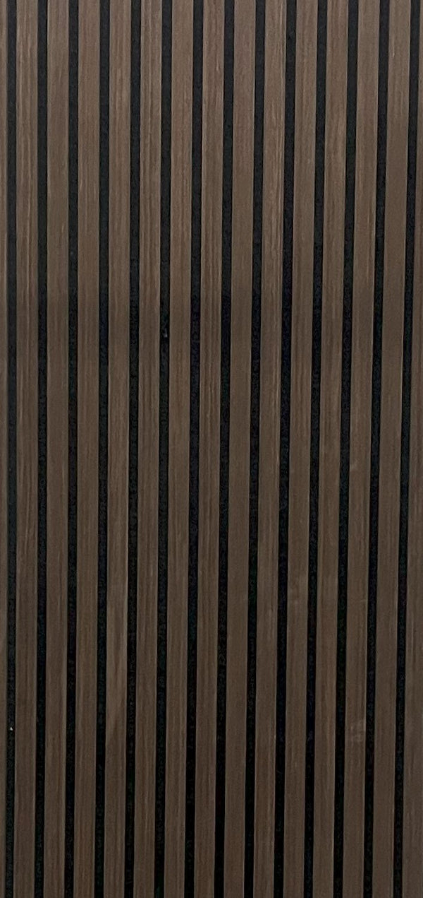 Akoestische wandpaneel | 60x280 cm | walnut jk | 27 mm latten