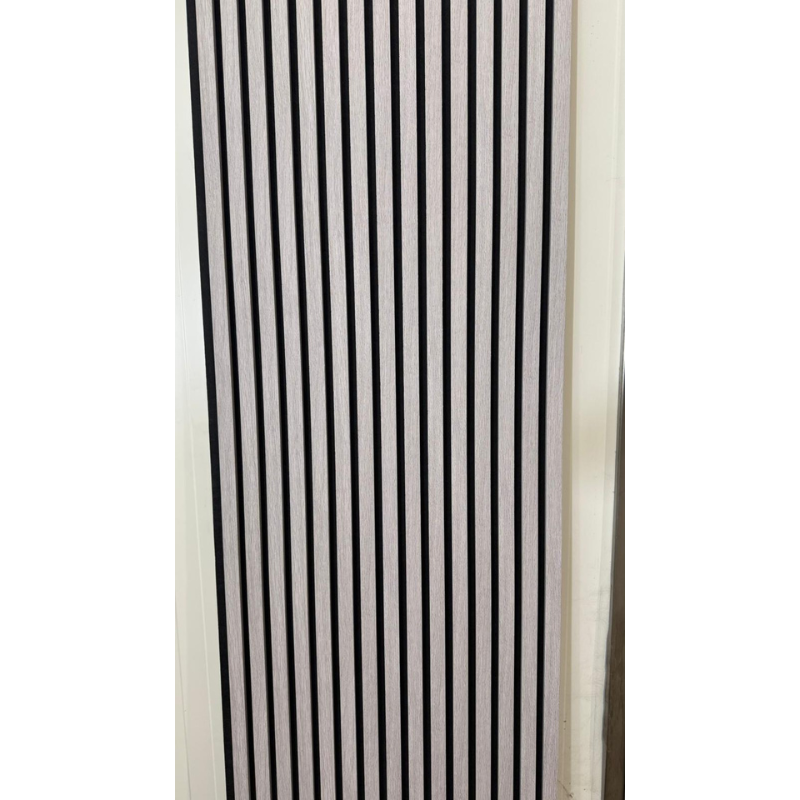 29€ akoestische Wand Panelen Lattenwand Met Vilt Light Gray 270x60 cm