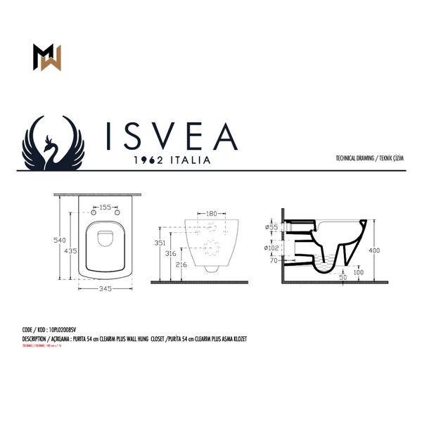 Isvea Purita Rimless