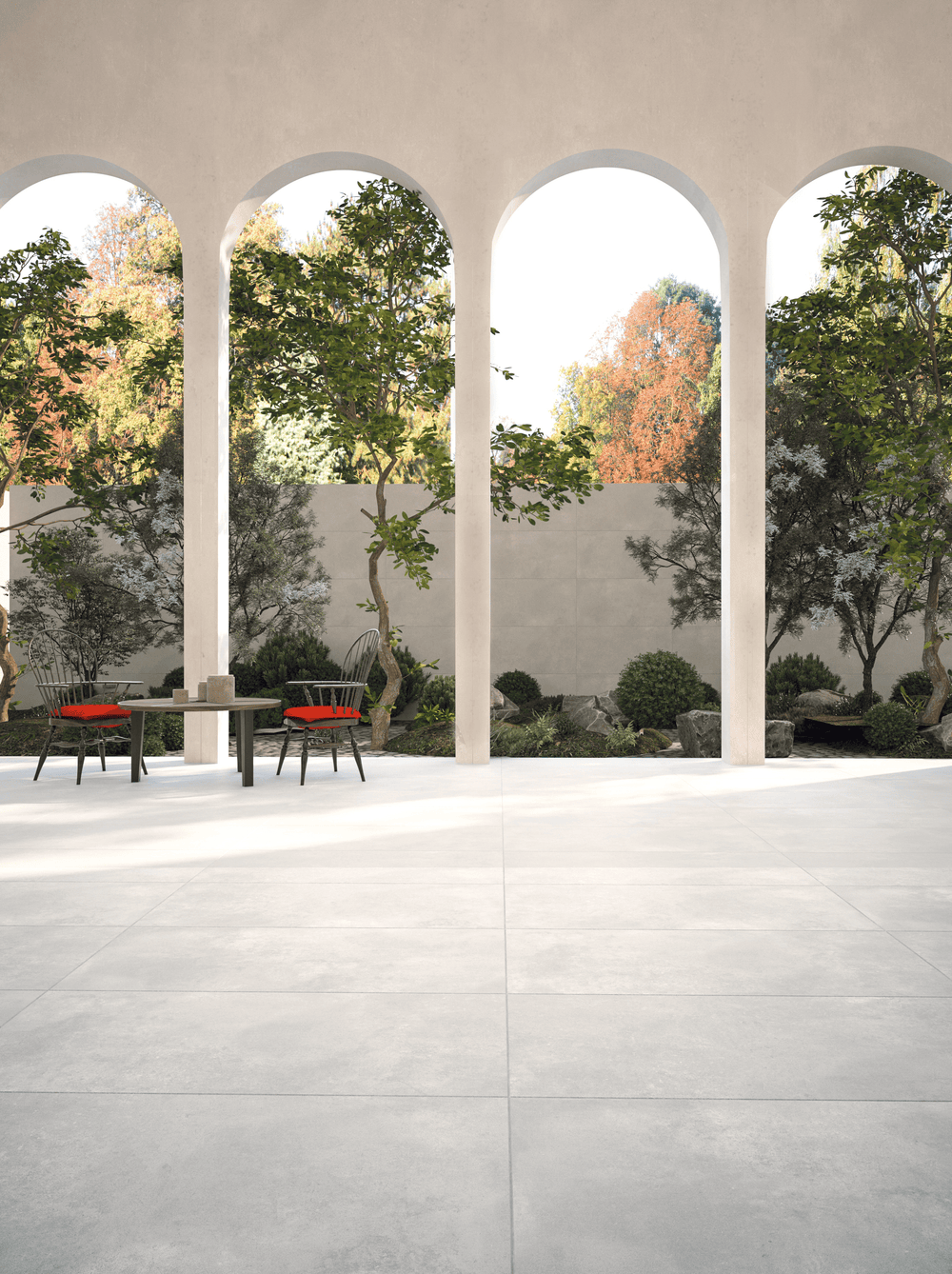 QUA Granite | Luna Offwhite Mat Betonlook 60x120 Vloertegel / Wandtegel