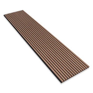 Akoestische wandpaneel (Latten wanden) | 60x280 cm | Walnoot | 25 mm latten