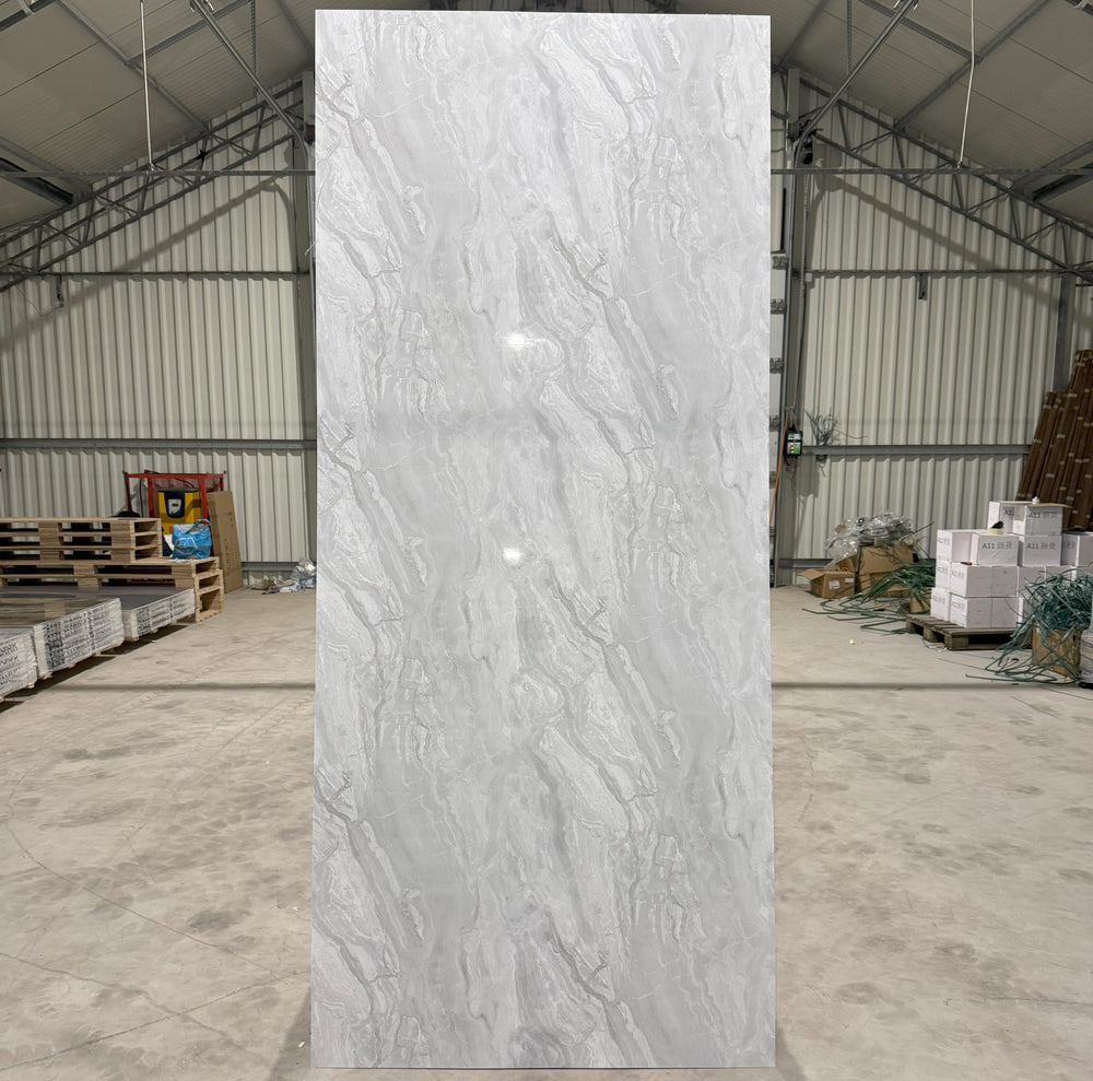 Silver Mist Marble Hoogglans