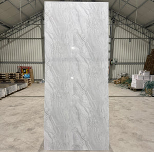 120x280 cm Silver Mist Marble Hoogglans