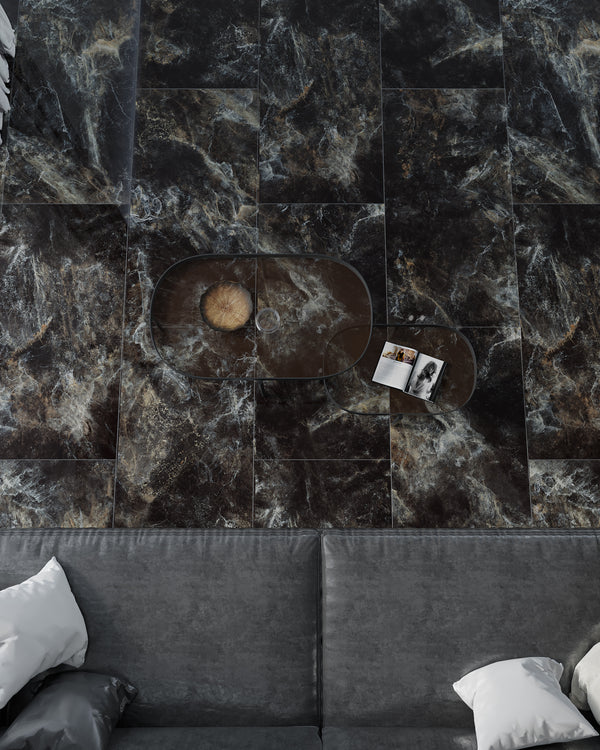 QUA Granite | Miracle Hoogglans Natuursteenlook 60x120 Vloertegel / Wandtegel