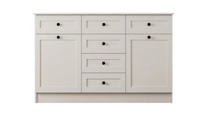 Rumy S1 Country Mega Ladekast – 130 cm – Wit – MDF Profiel – 85x130x43 cm