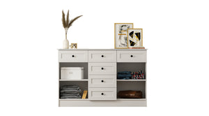 Rumy S1 Country Mega Ladekast – 130 cm – Wit – MDF Profiel – 85x130x43 cm