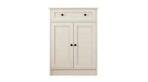 Rumy S1 Landhauskommode – 100 cm hoch – Weiß – MDF-Profil – 100 x 70 x 40 cm