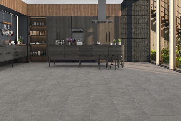 Grey Concrete | Laminaat 10 mm | Floorpan Stonex|Tegellaminaat|30 jaar garantie|1 pak goed voor 2,42m2|kras vrij|waterbestendig