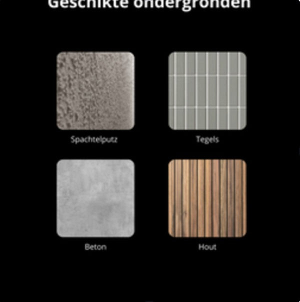 29€ Akoestische WandPanelen Walnoot Lattenwand Met zwarte Vilt 270x60 cm