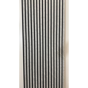 32€ Akoestische Wandpanelen Lattenwand Met Vilt - Gray Marmer 270x60 cm