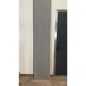 32€ Akoestische Wandpanelen Lattenwand Met Vilt - Gray Marmer 270x60 cm