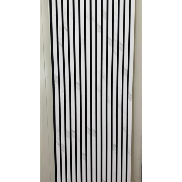 €32 PER PANEEL - White Marmer 270x60 cm Akoestische Wand Panelen Lattenwand Met Vilt