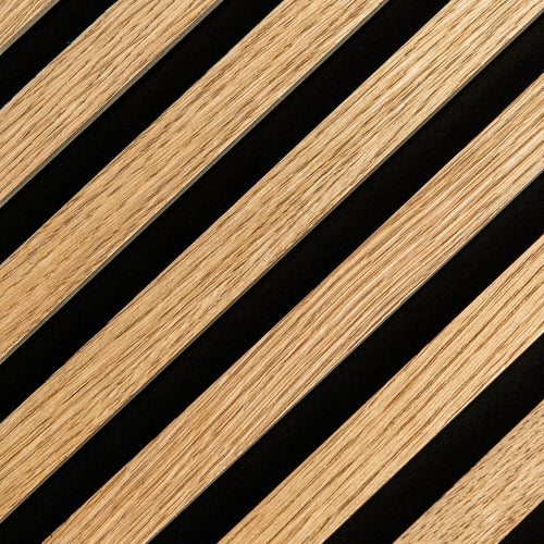 VISGRAAT / HONGAARSE PUNT Akoestische wandpaneel | 52x260 cm | LICHT EIKEN