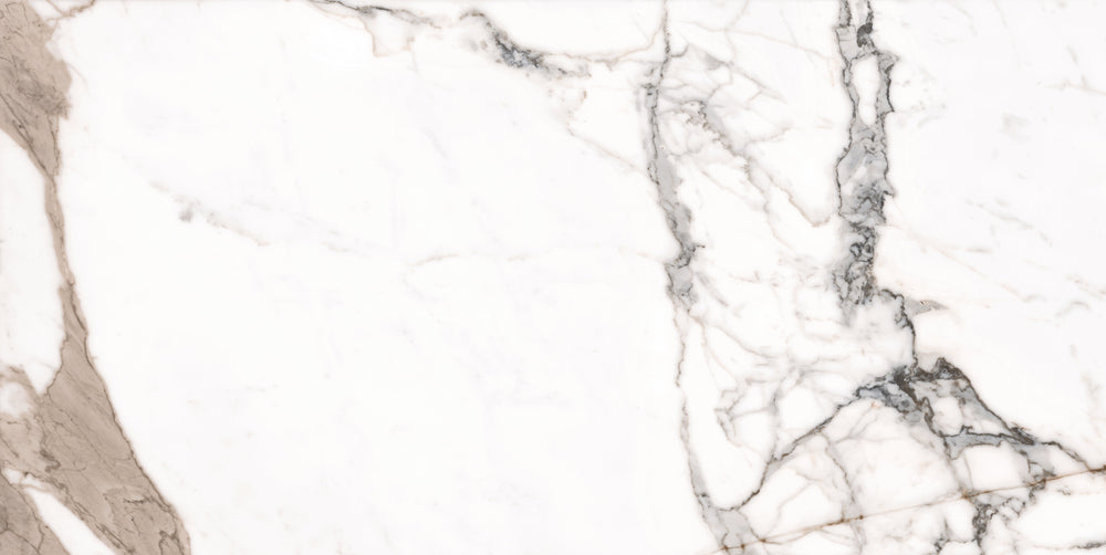 QUA Granite | Paonazzo Halfglans Marmerlook 60x120 Vloertegel / Wandtegel