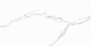 QUA Granite | Shanti (Calacatta White) Hoogglans Marmerlook 60x120 Vloertegel / Wandtegel