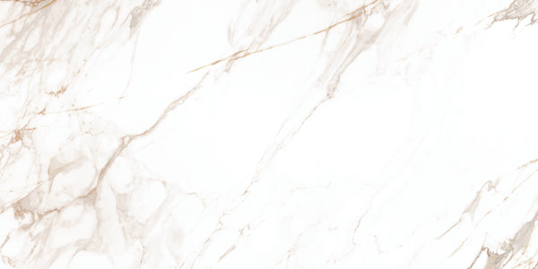 QUA Granite | Calacatta Goldie Hoogglans Marmerlook 60x120 Vloertegel / Wandtegel
