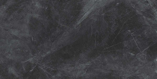 QUA Granite | Pulpis Nero Hoogglans Natuursteenlook 60x120 Vloertegel / Wandtegel
