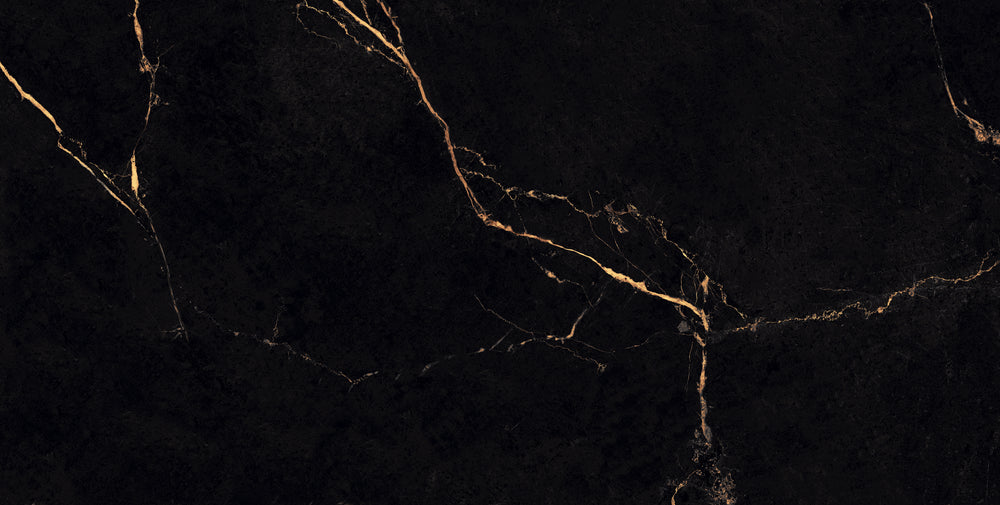QUA Granite | Lave Dore Hoogglans Marmerlook 60x120 Vloertegel / Wandtegel