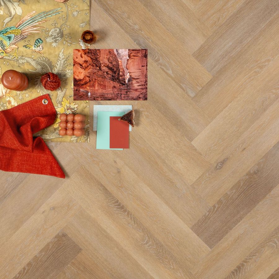 Ruby Herringbone/Visgraat PVC plak