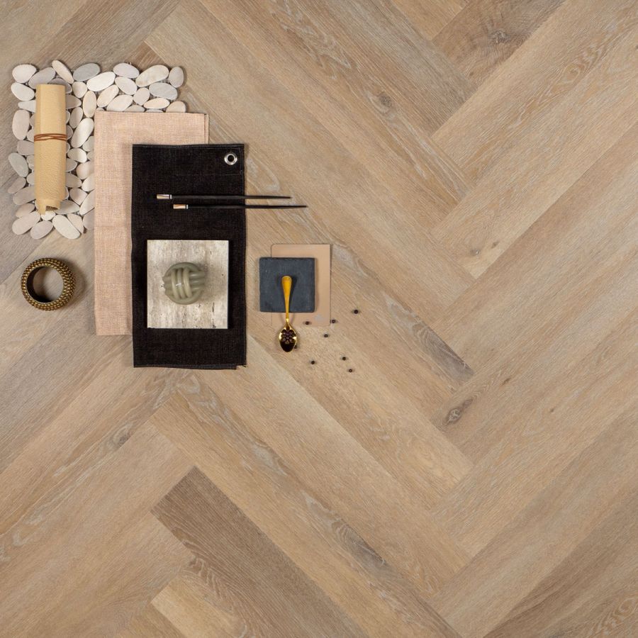 Lily Herringbone/Visgraat PVC plak