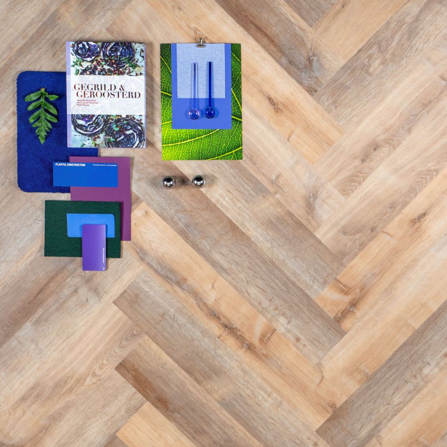 Oase Herringbone/Visgraat PVC plak