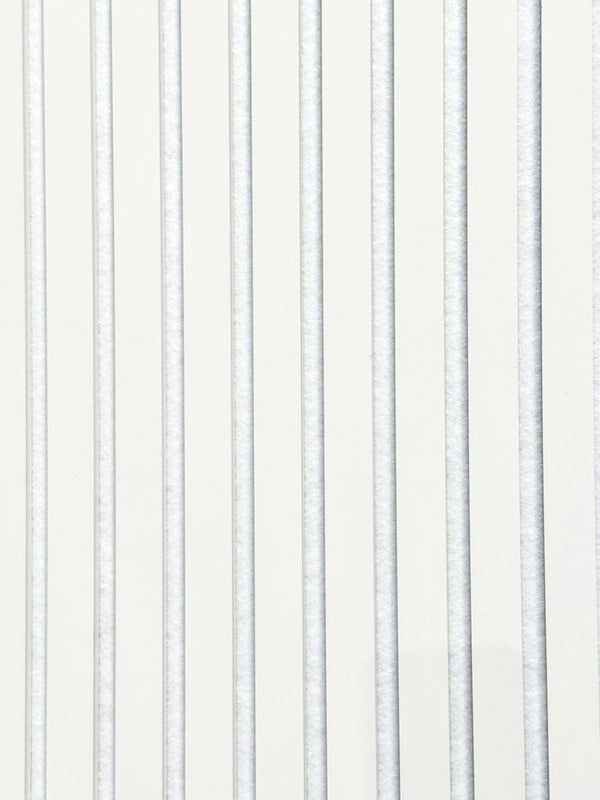 Akoestische Wand Panelen Lattenwand Met Witte Vilt 260x60 Cm
