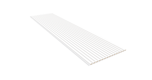 Akoestische Wand Panelen Lattenwand Met Witte Vilt 260x60 Cm