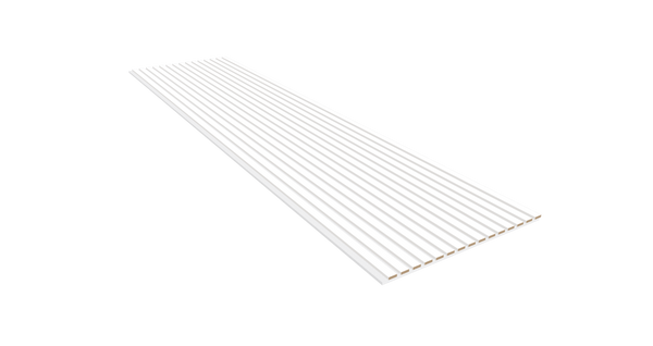 Akoestische Wand Panelen Lattenwand Met Witte Vilt 260x60 Cm