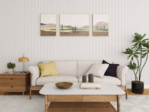 Akoestische Wand Panelen Lattenwand Met Witte Vilt 260x60 Cm
