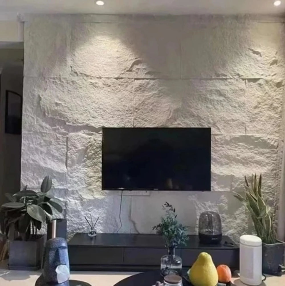 3D Rots wandpaneel | 60x120 cm | Wit