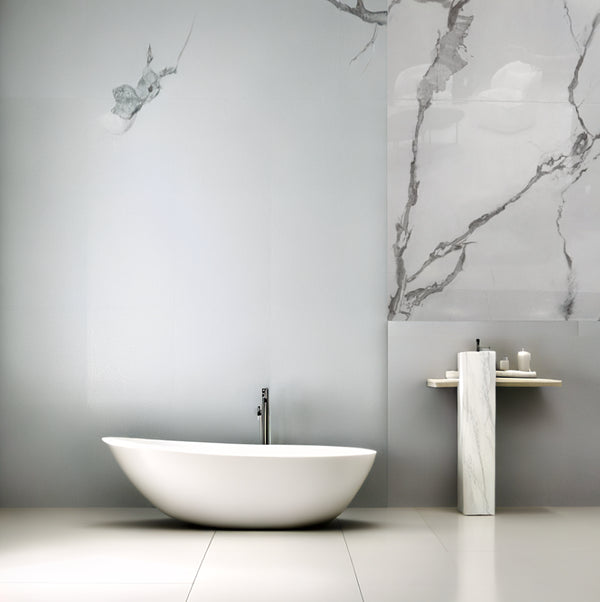 PVC wandpaneel | 120x280 cm | Calacatta White Hoogglans