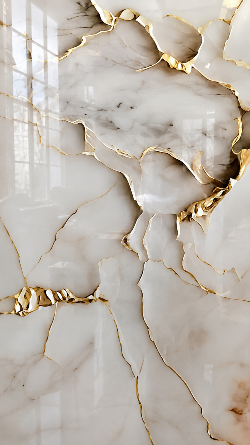 79€ PVC-Wandpaneele/122x280x3 cm/ROMA goldi glänzend