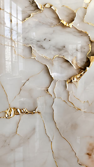 79€ PVC-Wandpaneele/122x280x3 cm/ROMA goldi glänzend