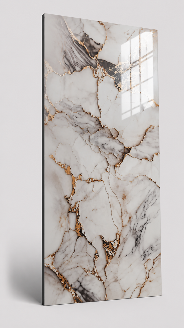 79€ PVC-Wandpaneele/122x280x3 cm/ROMA goldi glänzend