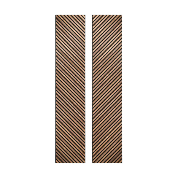 VISGRAAT / HONGAARSE PUNT Akoestische wandpaneel | 52x260 cm | WALNOOT